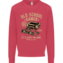 Old School Gamer Gaming Funny Mens Sweatshirt Jumper Heliconia