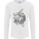 Old School Tape Cassette Music 80's 90's Mens Long Sleeve T-Shirt White