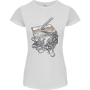 Old School Tape Cassette Music 80's 90's Womens Petite Cut T-Shirt White