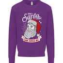 Only Santa Can Judge Me Funny Christmas Mens Sweatshirt Jumper Purple