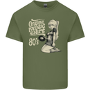 Original Music Shirt DJ Vinyl Turntable Mens Cotton T-Shirt Tee Top Military Green