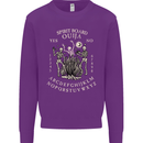 Ouija Spirit Board Halloween Demons Ghosts Mens Sweatshirt Jumper Purple