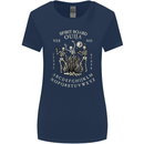 Ouija Spirit Board Halloween Demons Ghosts Womens Wider Cut T-Shirt Navy Blue