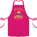 Our First Fathers Day Funny Bear Cub Cotton Apron 100% Organic Pink