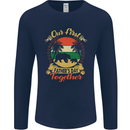 Our First Fathers Day Funny Bear Cub Mens Long Sleeve T-Shirt Navy Blue