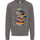 Our Orange Planet Earth One Glass Only Mens Sweatshirt Jumper Charcoal
