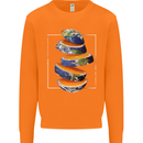 Our Orange Planet Earth One Glass Only Mens Sweatshirt Jumper Orange