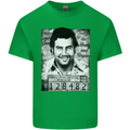 Pablo Escobar Mug Shot Mens Cotton T-Shirt Tee Top Irish Green