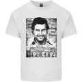 Pablo Escobar Mug Shot Mens Cotton T-Shirt Tee Top White
