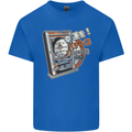 Pachinko Machine Arcade Game Pinball Mens Cotton T-Shirt Tee Top Royal Blue