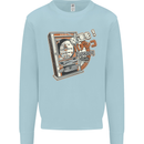 Pachinko Machine Arcade Game Pinball Mens Sweatshirt Jumper Light Blue
