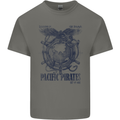 Pacific Pirates Sailing Sailor Boat Mens Cotton T-Shirt Tee Top Charcoal