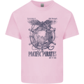 Pacific Pirates Sailing Sailor Boat Mens Cotton T-Shirt Tee Top Light Pink