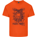 Pacific Pirates Sailing Sailor Boat Mens Cotton T-Shirt Tee Top Orange
