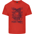 Pacific Pirates Sailing Sailor Boat Mens Cotton T-Shirt Tee Top Red
