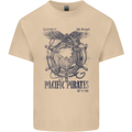 Pacific Pirates Sailing Sailor Boat Mens Cotton T-Shirt Tee Top Sand
