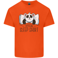 Panda Bear Funny Sleep Sleeping Nightwear Mens Cotton T-Shirt Tee Top Orange