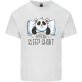 Panda Bear Funny Sleep Sleeping Nightwear Mens Cotton T-Shirt Tee Top White