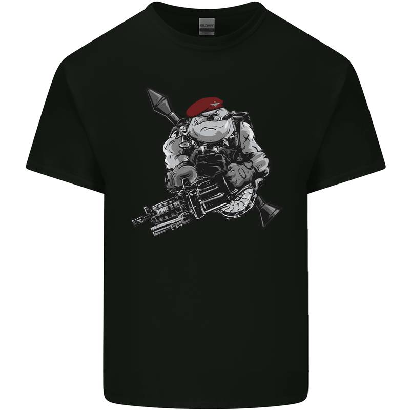 Para Bulldog The Parachute Regiment 1 2 3 4 Mens Cotton T-Shirt Tee Top Black