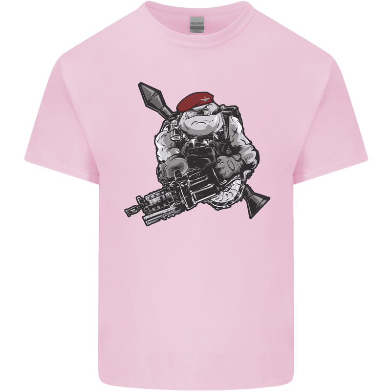 Para Bulldog The Parachute Regiment 1 2 3 4 Mens Cotton T-Shirt Tee Top Light Pink
