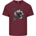 Para Bulldog The Parachute Regiment 1 2 3 4 Mens Cotton T-Shirt Tee Top Maroon