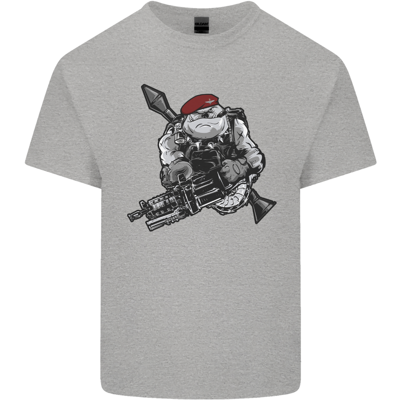 Para Bulldog The Parachute Regiment 1 2 3 4 Mens Cotton T-Shirt Tee Top Sports Grey