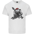 Para Bulldog The Parachute Regiment 1 2 3 4 Mens Cotton T-Shirt Tee Top White
