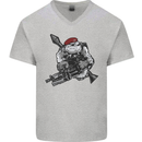 Para Bulldog The Parachute Regiment 1 2 3 4 Mens V-Neck Cotton T-Shirt Sports Grey