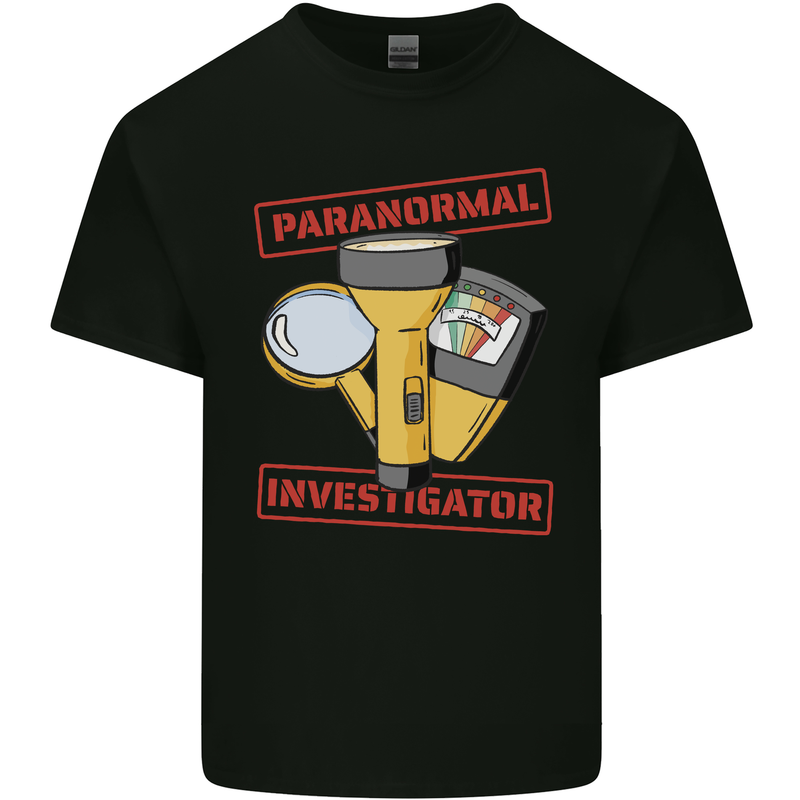 Paranormal Activity Investigator Ghosts Spirits Mens Cotton T-Shirt Tee Top Black