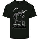 Parkour Free Running Break the Limit Mens Cotton T-Shirt Tee Top Black