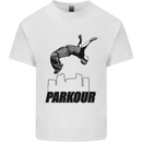 Parkour Free Running Break the Limit Mens Cotton T-Shirt Tee Top White