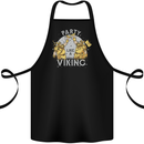 Party Like a Viking Thor Odin Valhalla Cotton Apron 100% Organic Black
