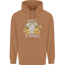 Party Like a Viking Thor Odin Valhalla Mens 80% Cotton Hoodie Caramel Latte