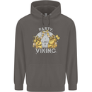 Party Like a Viking Thor Odin Valhalla Mens 80% Cotton Hoodie Charcoal