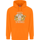 Party Like a Viking Thor Odin Valhalla Mens 80% Cotton Hoodie Orange
