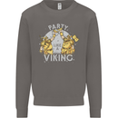 Party Like a Viking Thor Odin Valhalla Mens Sweatshirt Jumper Charcoal