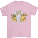 Party Like a Viking Thor Odin Valhalla Mens T-Shirt Cotton Gildan Light Pink