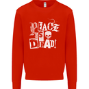 Peace is Dead War Anarchy Anarchist Skull Mens Sweatshirt Jumper Bright Red