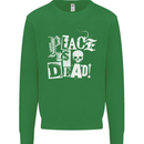 Peace is Dead War Anarchy Anarchist Skull Mens Sweatshirt Jumper Irish Green