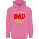 Personalised This Awesome Dad Belongs to Mens 80% Cotton Hoodie Azelea
