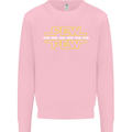 Pew Pew SCI-FI Movie Film Kids Sweatshirt Jumper Light Pink