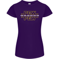 Pew Pew SCI-FI Movie Film Womens Petite Cut T-Shirt Purple