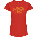 Pew Pew SCI-FI Movie Film Womens Petite Cut T-Shirt Red
