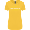 Pew Pew SCI-FI Movie Film Womens Wider Cut T-Shirt Yellow