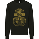 Pharaoh Skull Ancient Egypt Mens Sweatshirt Jumper Black