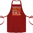 Photography Addiction Funny Photographer Cotton Apron 100% Organic Maroon