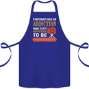 Photography Addiction Funny Photographer Cotton Apron 100% Organic Royal Blue