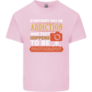 Photography Addiction Funny Photographer Kids T-Shirt Childrens Light Pink