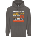 Photography Addiction Funny Photographer Mens 80% Cotton Hoodie Charcoal