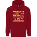 Photography Addiction Funny Photographer Mens 80% Cotton Hoodie Red